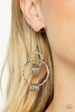 Paparazzi "Rebel Ringer" Silver Earrings Paparazzi Jewelry