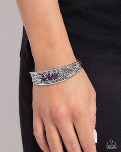 Paparazzi "Flower Patch Picnic" Purple Bracelet Paparazzi Jewelry