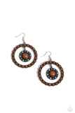 Paparazzi "Saguaro Sanctuary" Brown Earrings Paparazzi Jewelry