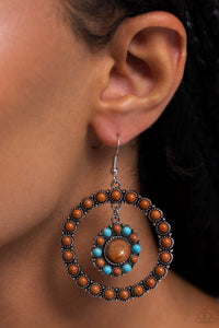 Paparazzi "Saguaro Sanctuary" Brown Earrings Paparazzi Jewelry