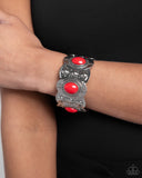 Paparazzi "Exotic Excavation" Red Bracelet Paparazzi Jewelry