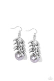 Paparazzi  "Ocean FROND Property" Silver Earrings Paparazzi Jewelry