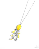 Paparazzi "Whimsical Wishes" Yellow Necklace & Earring Set Paparazzi Jewelry