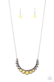 Paparazzi "Horseshoe Bend" Yellow Necklace & Earring Set Paparazzi Jewelry