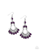 Paparazzi "Girly Girl Getup" Purple Earrings Paparazzi Jewelry