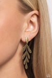 Paparazzi "Jungle Fauna" Brass Post Earrings Paparazzi Jewelry