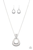 Paparazzi "Park Avenue Attitude" Silver Necklace & Earring Set Paparazzi Jewelry