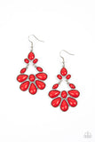 Paparazzi "Colorfully Canopy" Red Earrings Paparazzi Jewelry