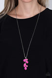 Paparazzi "Wild Bunch Flair" Pink Necklace & Earring Set Paparazzi Jewelry