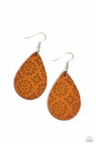 Paparazzi "Stylishly Subtropical" Orange Earrings Paparazzi Jewelry