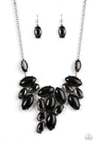 Paparazzi "Date Night Nouveau" Black Necklace & Earring Set Paparazzi Jewelry