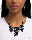 Paparazzi "Date Night Nouveau" Black Necklace & Earring Set Paparazzi Jewelry