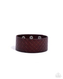 Paparazzi "Diamondback Bandit" Brown Men's Urban Bracelet Unisex Paparazzi Jewelry