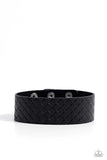 Paparazzi "Diamondback Bandit" Black Men's Urban Bracelet Unisex Paparazzi Jewelry