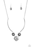 Paparazzi "Divine IRIDESCENCE" Silver Necklace & Earring Set Paparazzi Jewelry