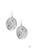Paparazzi "Meadow Maiden" Orange Earrings Paparazzi Jewelry