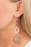 Paparazzi "High Society Stunner" Copper Earrings Paparazzi Jewelry