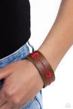 Paparazzi "A Cross-Stitched Gardens" Pink Wrap Bracelet Paparazzi Jewelry