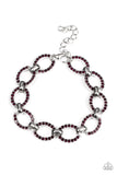 Paparazzi "Date Night Debonair" Purple Bracelet Paparazzi Jewelry