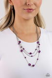 Paparazzi "Pearlicious Pop" Purple Necklace & Earring Set Paparazzi Jewelry