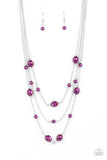 Paparazzi "Pearlicious Pop" Purple Necklace & Earring Set Paparazzi Jewelry