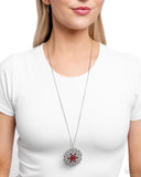 Paparazzi "Jovial Jubilee" Red Necklace & Earring Set Paparazzi Jewelry