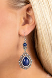 Paparazzi "Palace Bribe" Blue Earrings Paparazzi Jewelry