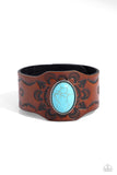 Paparazzi "Badlands Rover" Blue Wrap Bracelet Paparazzi Jewelry