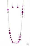 Paparazzi "Craveable Color" Purple Necklace & Earring Set Paparazzi Jewelry