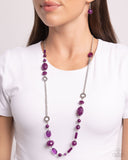 Paparazzi "Craveable Color" Purple Necklace & Earring Set Paparazzi Jewelry