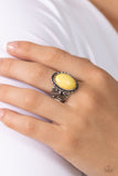 Paparazzi "Earthen-WEAR" Yellow Ring Paparazzi Jewelry