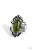 Paparazzi "Coquettishly Casablanca" Green Ring Paparazzi Jewelry