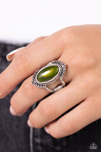 Paparazzi "Coquettishly Casablanca" Green Ring Paparazzi Jewelry