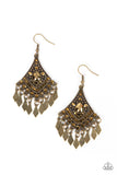 Paparazzi "Indie Iridescence" Brass Earrings Paparazzi Jewelry