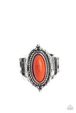 Paparazzi "Mojave Metro" Orange Ring Paparazzi Jewelry