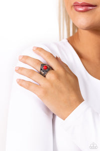 Paparazzi "Highland Plains" Red Ring Paparazzi Jewelry