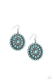 Paparazzi "Bohemian Badlands" Blue Earrings Paparazzi Jewelry