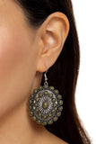 Paparazzi "Bohemian Badlands" Green Earrings Paparazzi Jewelry