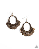 Paparazzi "Homestead Hustle" Brass Earrings Paparazzi Jewelry