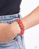 Paparazzi "Tic Tac Dance" Red Bracelet Paparazzi Jewelry