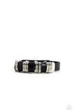 Paparazzi "Hardware Hustle" Black Mens Urban Bracelet Unisex Paparazzi Jewelry