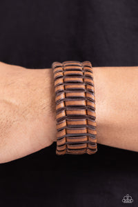 Paparazzi "Western WRAP-ture" Brown Urban Bracelet Unisex Paparazzi Jewelry