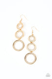 Paparazzi "Shimmering Circles" Gold Earrings Paparazzi Jewelry