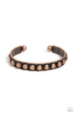 Paparazzi "Clear as STUD" Copper Bracelet Paparazzi Jewelry