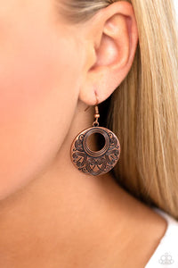 Paparazzi "Western Beau" Copper Earrings Paparazzi Jewelry