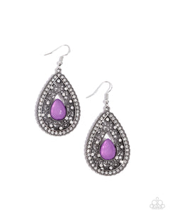 Paparazzi "Cloud Nine Couture" Purple Earrings Paparazzi Jewelry