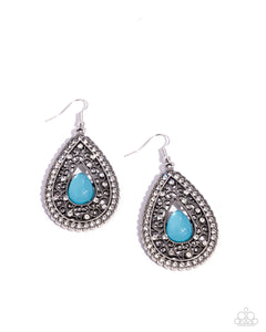 Paparazzi "Cloud Nine Couture" Blue Earrings Paparazzi Jewelry