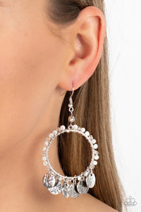 Paparazzi "Bohemian Beach Blast" White Earrings Paparazzi Jewelry