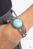 Paparazzi "Sandstone Sojourn" Blue Bracelet Paparazzi Jewelry