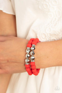 Paparazzi "Dip And Dive" Red Bracelet Paparazzi Jewelry